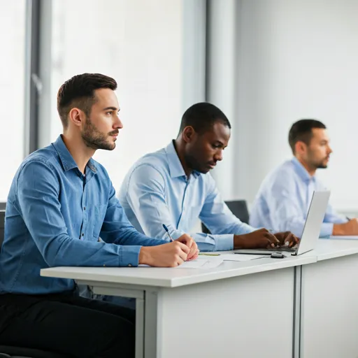 Vartijakoulutus luokkahuoneessa